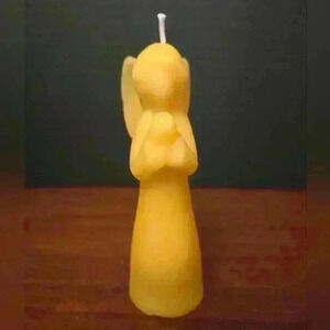Handmade Beeswax Angel  / Fairy candle